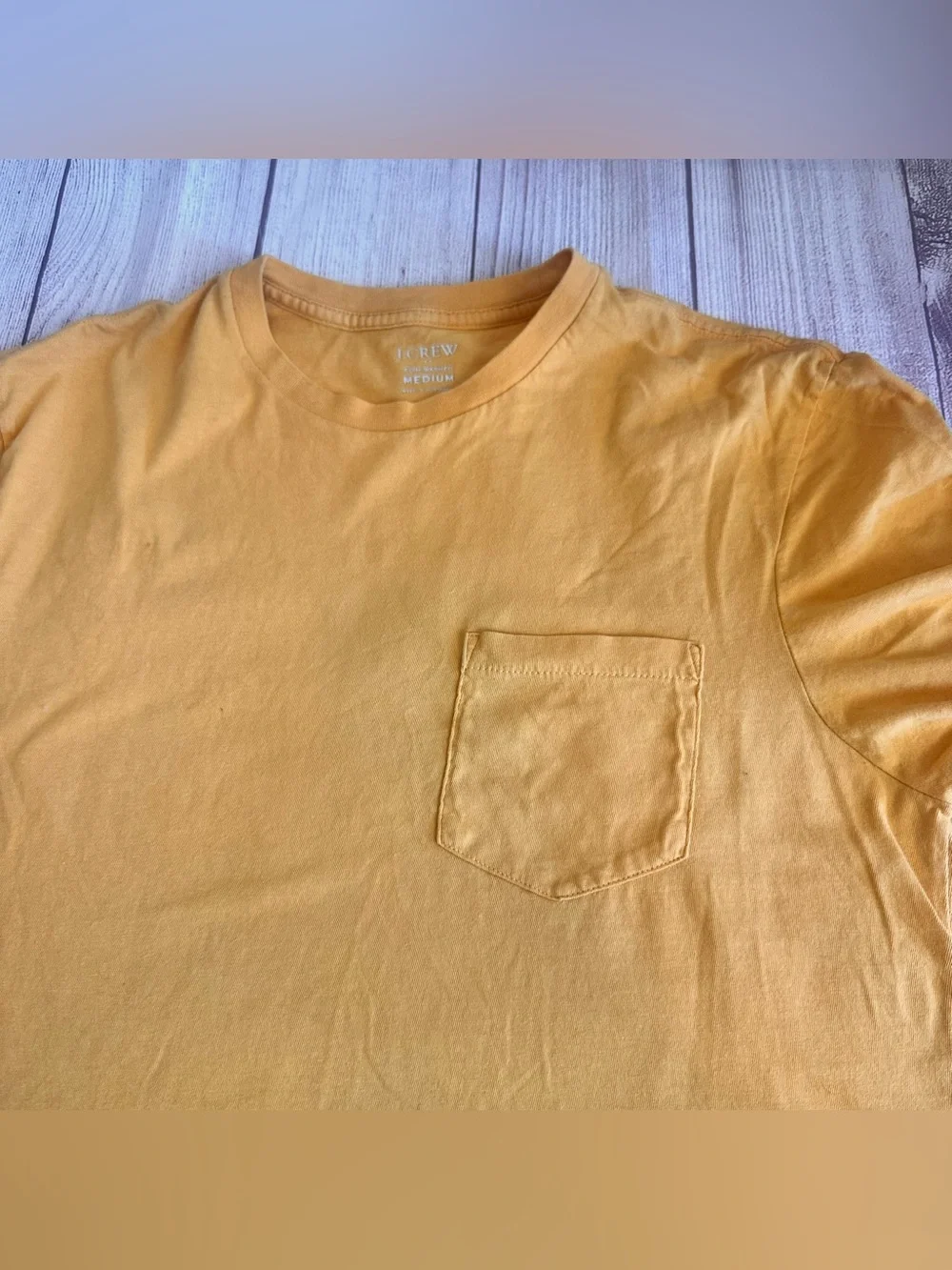 J. Crew Men’s Mustard Short Sleeve Crewneck Pocket Tee
